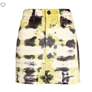Hudson Tie Dye Jean Skirt